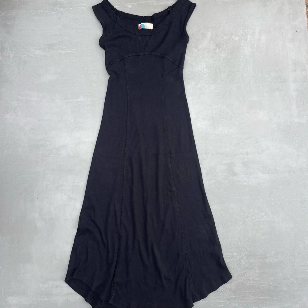 Free People Ash Midi Dress Black